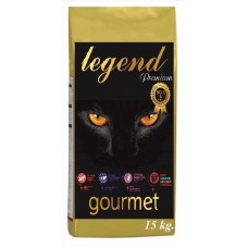 ! LEGEND Gold GOURMET Kuzu Etli, Biftekli, Somonlu Yetişkin Kedi Maması 15kg